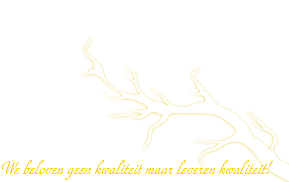 We beloven geen kwaliteit maar leveren kwaliteit!

